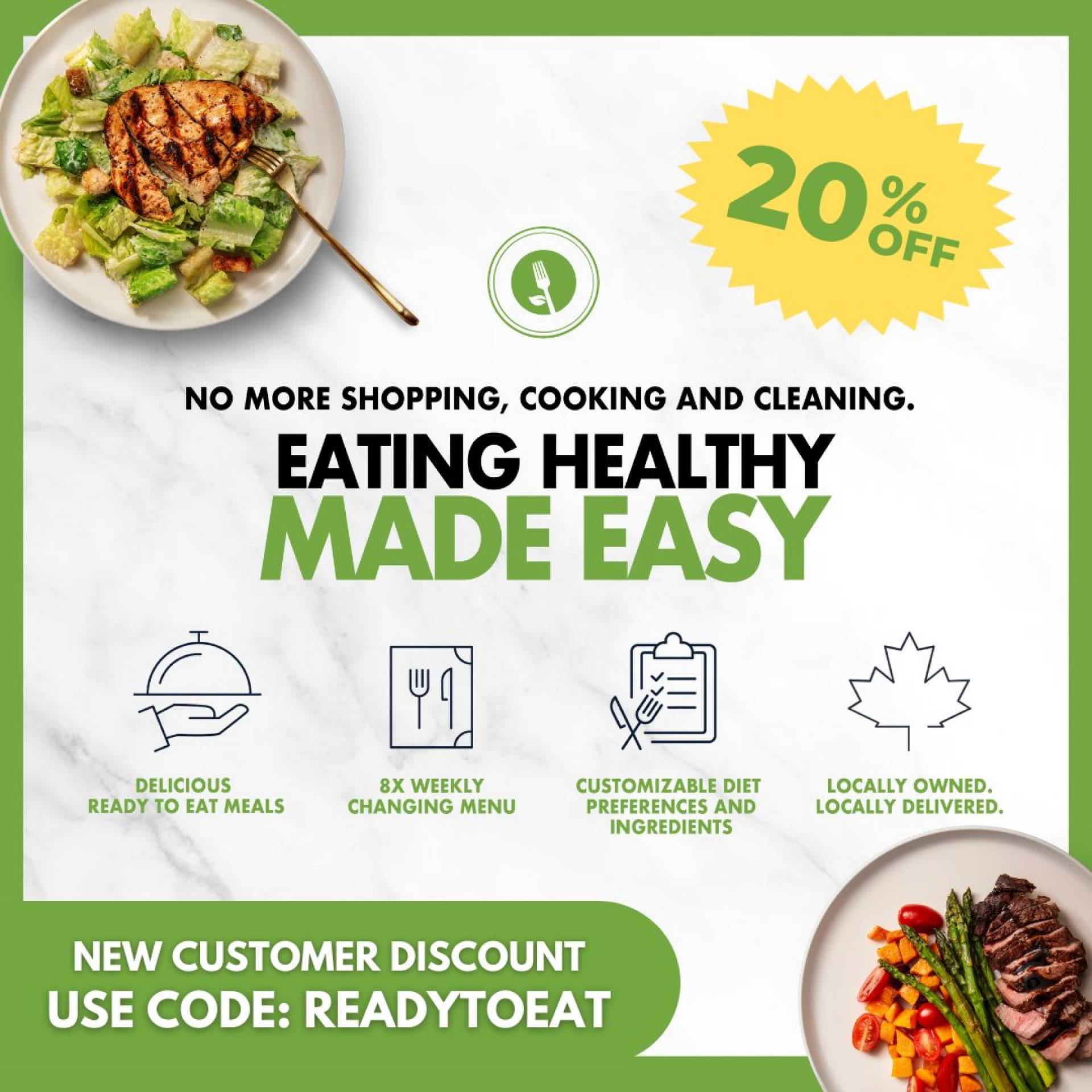 TRY CLEAN PLATES READY-TO-EAT MEALS & SAVE IN MORE WAYS THEN ONE image