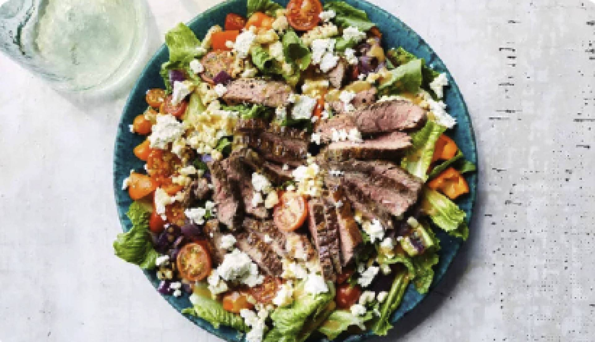 Grilled Steak Entree Salad with Creamy Balsamic