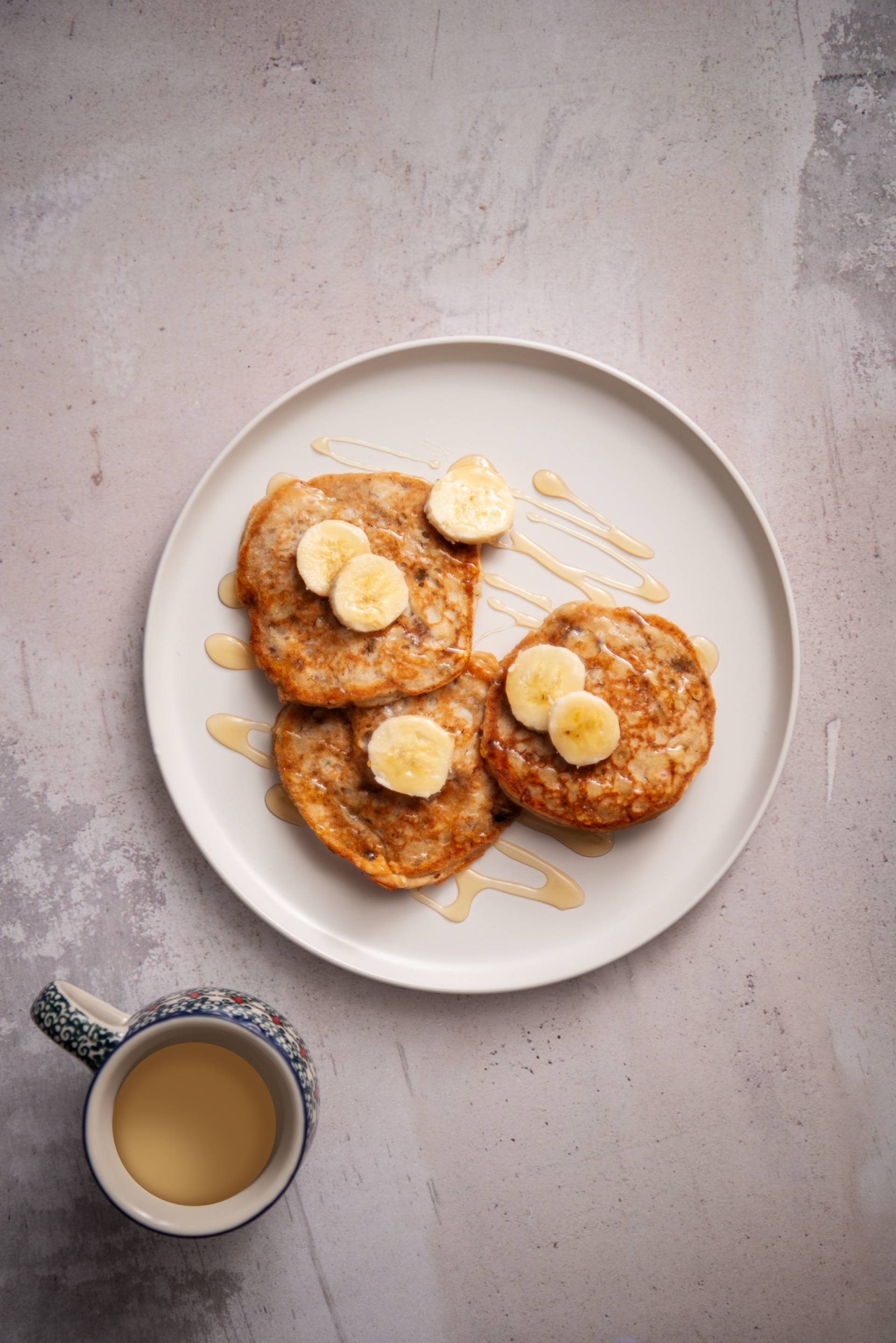 Banana filled Protein Pancakes (Breakfast)