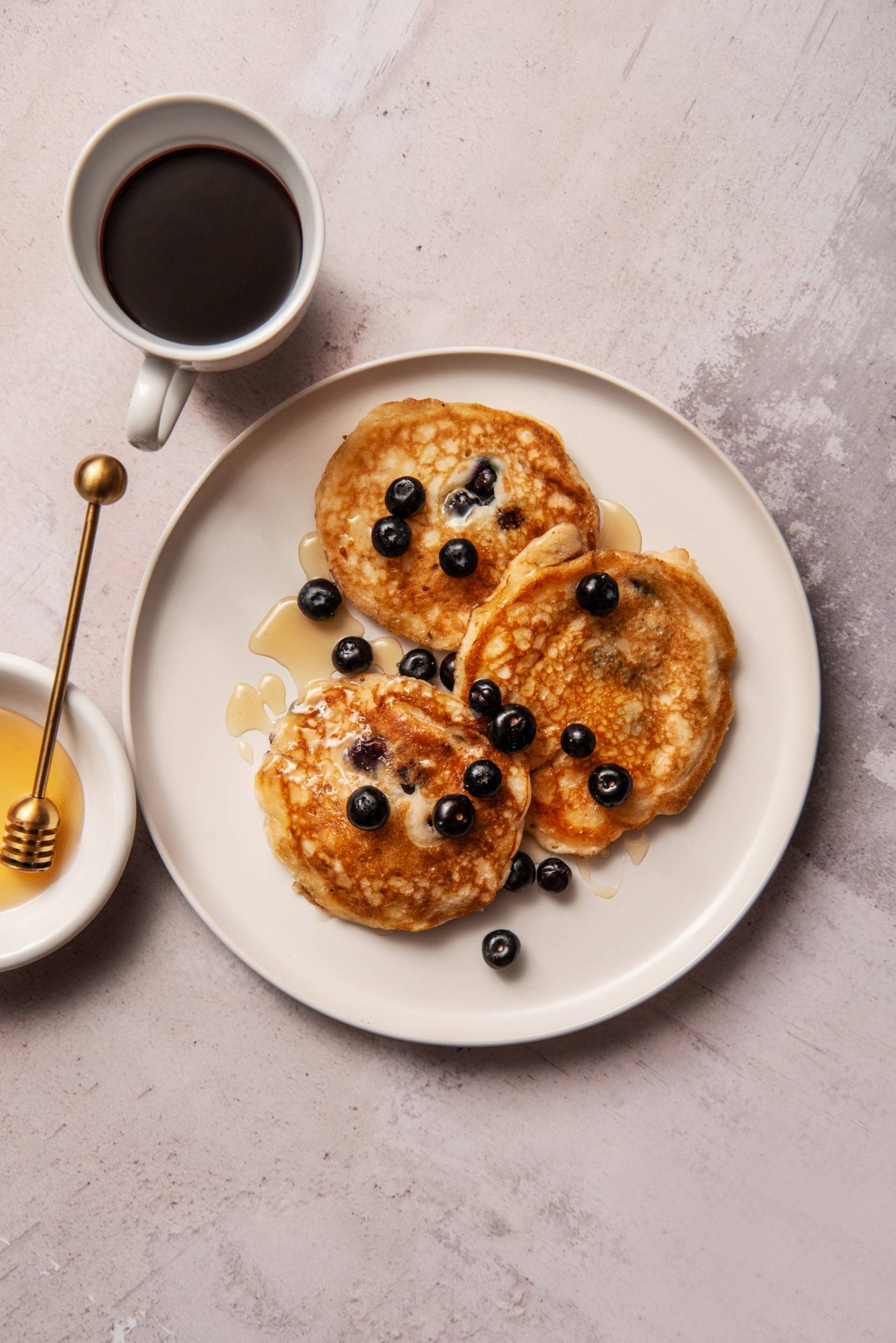 Blueberry filled Protein Pancakes (Breakfast)
