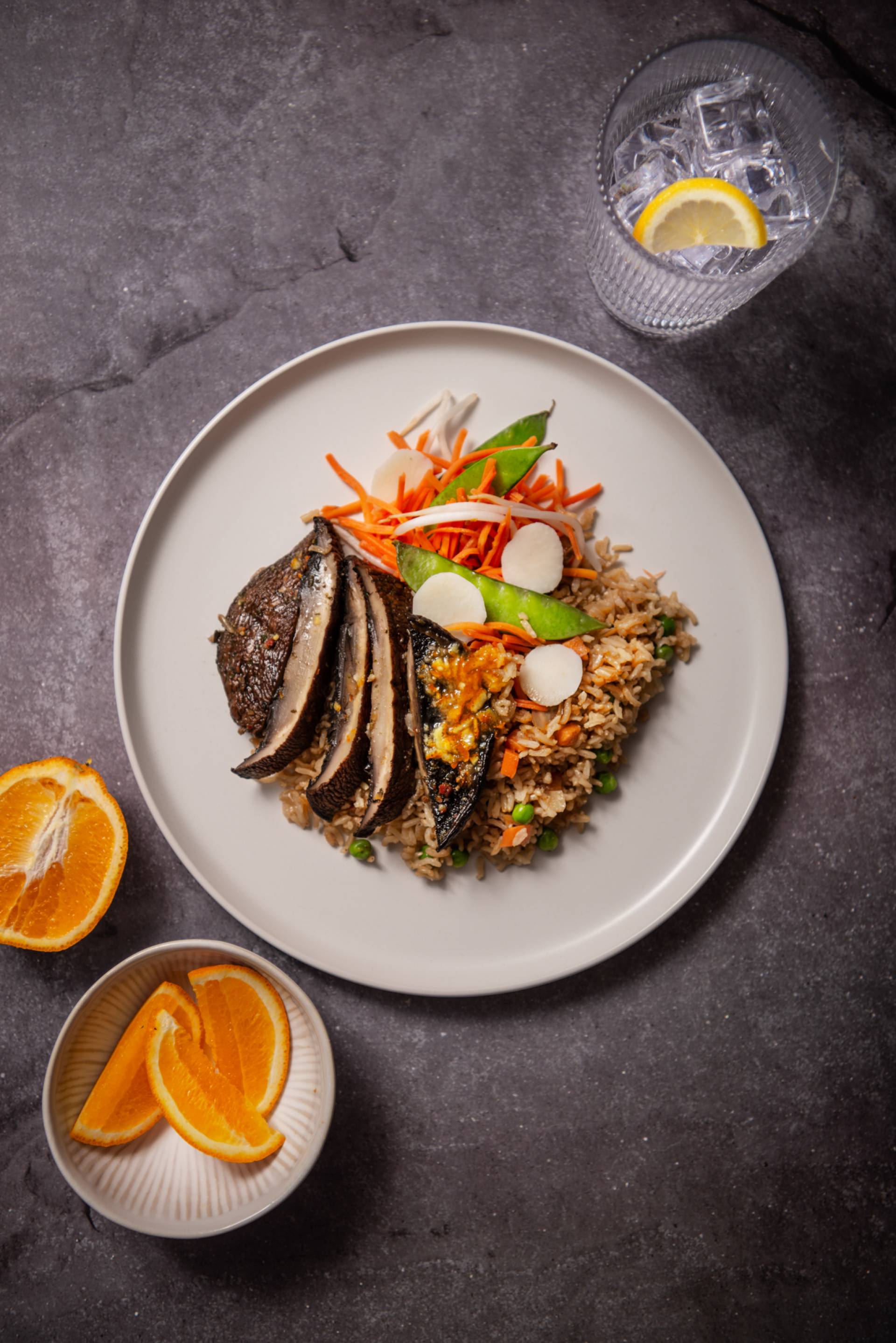 Orange Miso Glazed Portobello