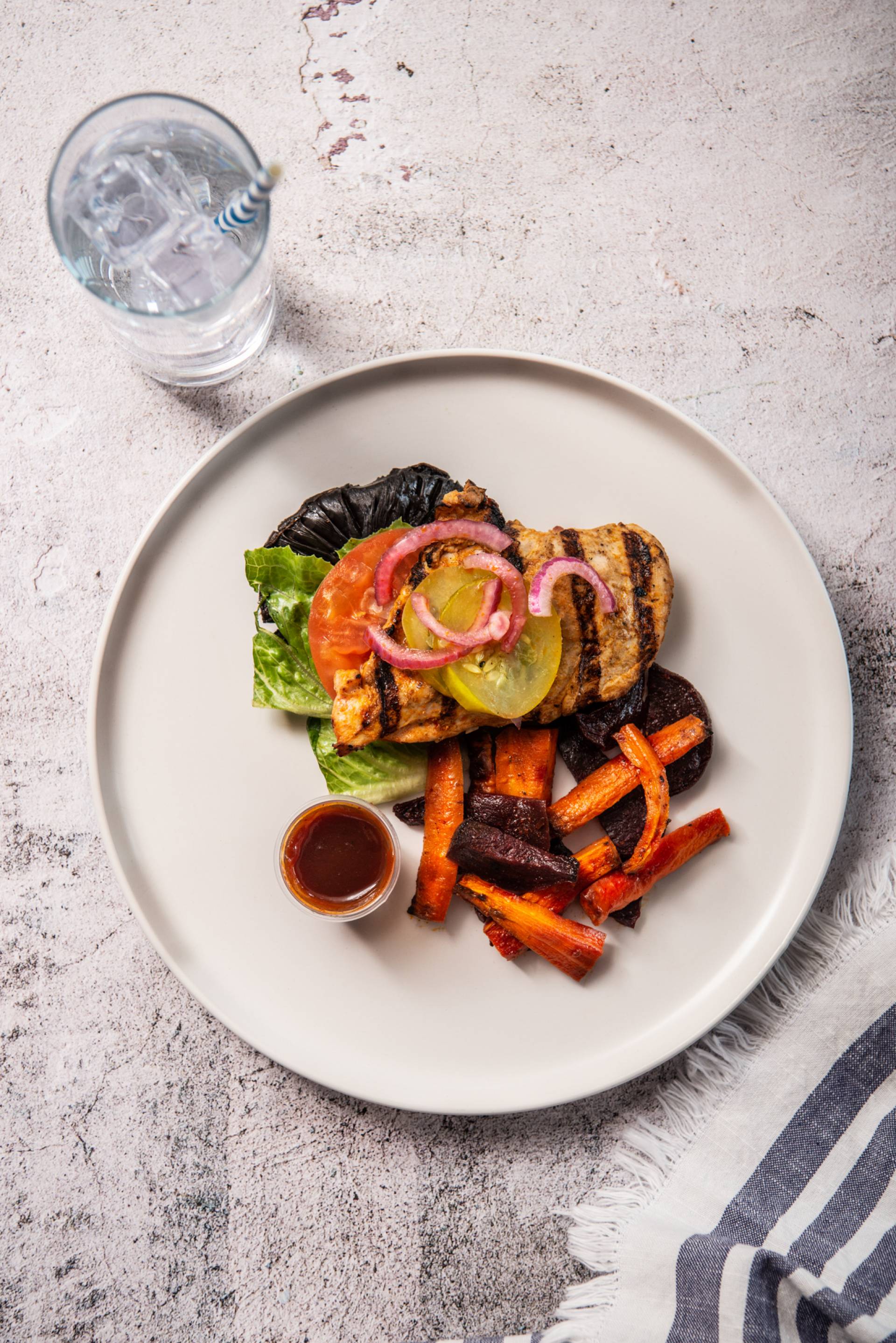 BBQ Chicken Breast Burger (LOW CARB)