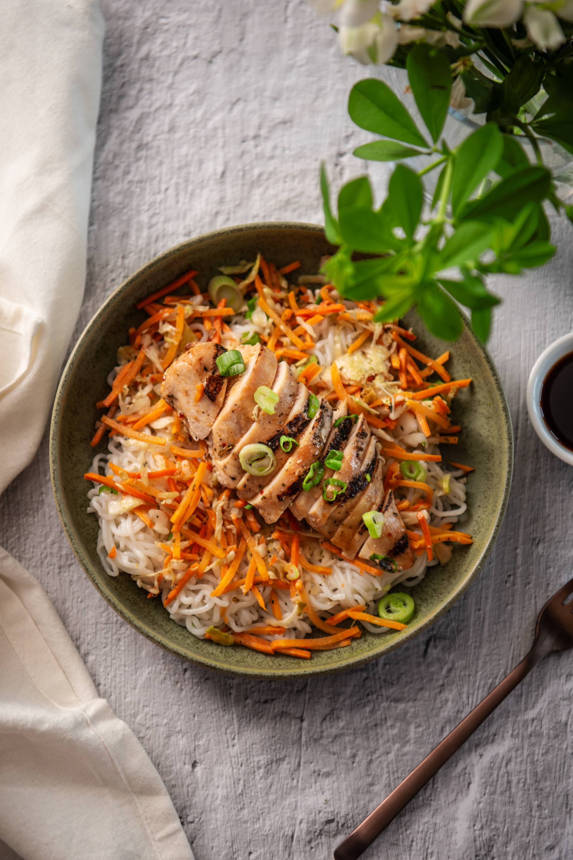 Chicken Vermicelli Bowl (LOW CARB)