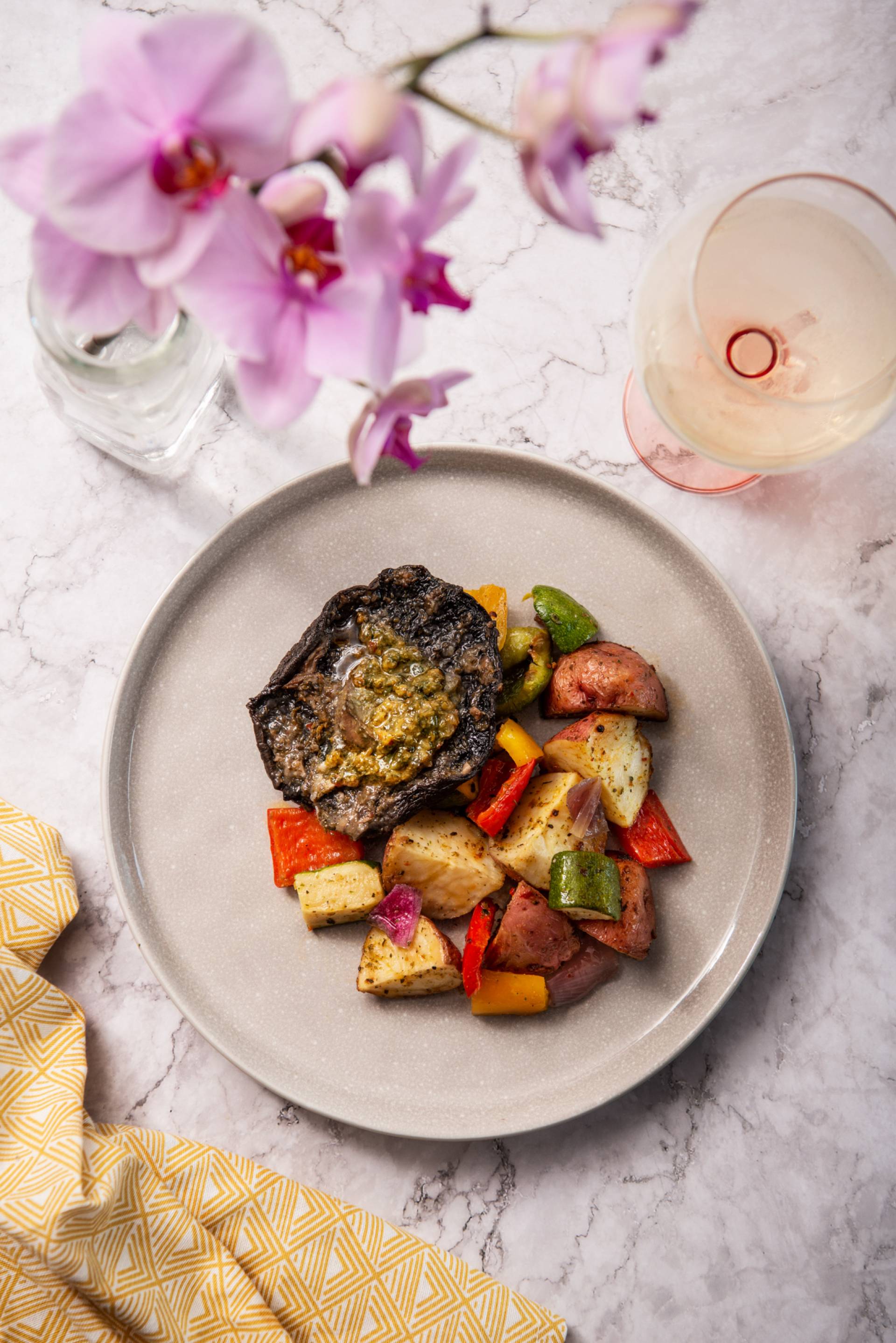 Portobello Steaks with Chimichurri (Meat-Free)