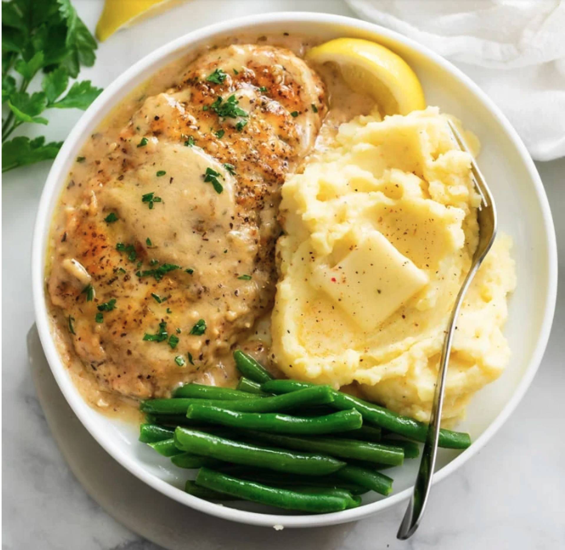 Chicken in White Wine Sauce (LOW CARB)