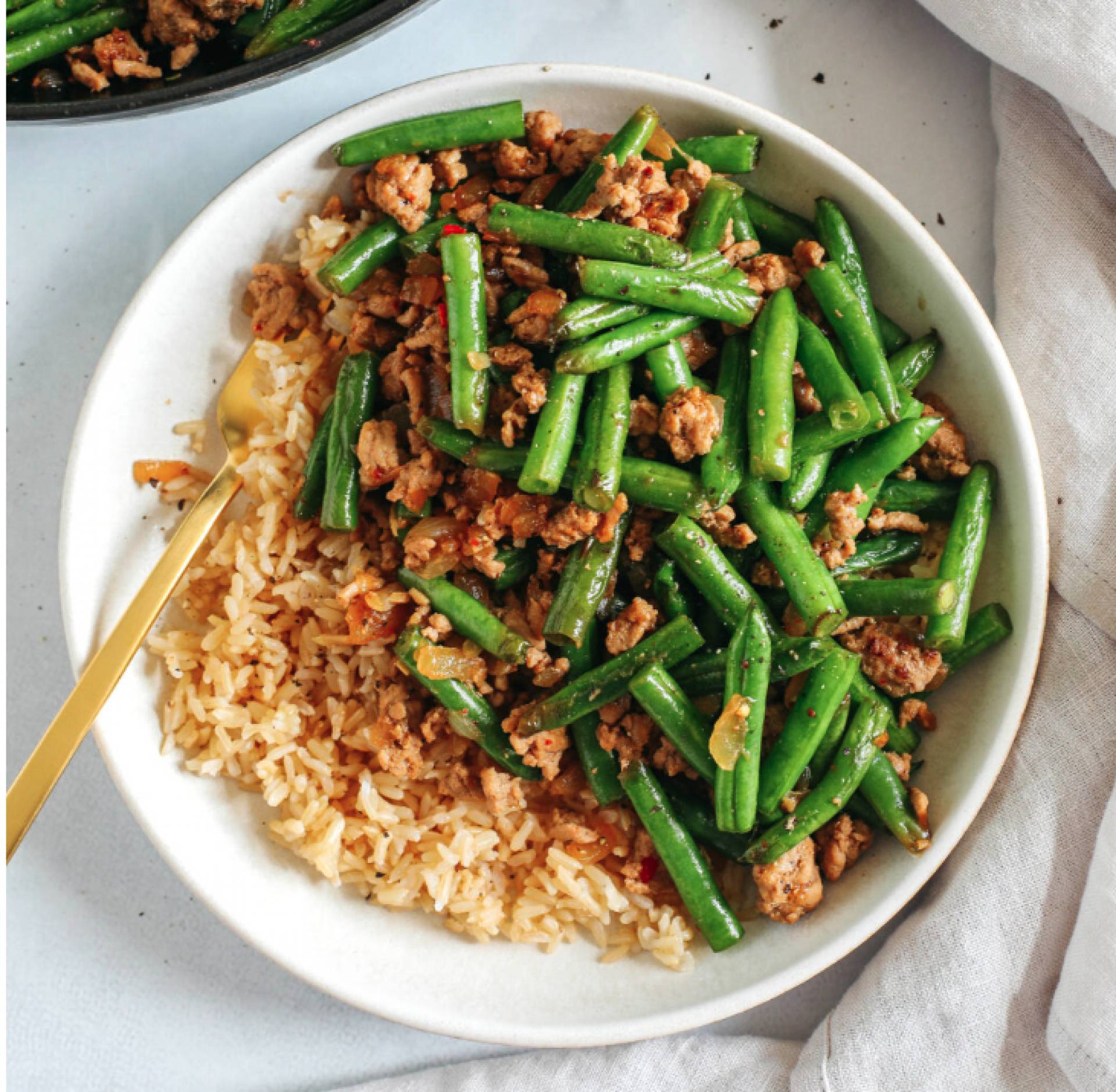 FITNESS: Asian Ground Turkey & Green Bean Stir-Fry