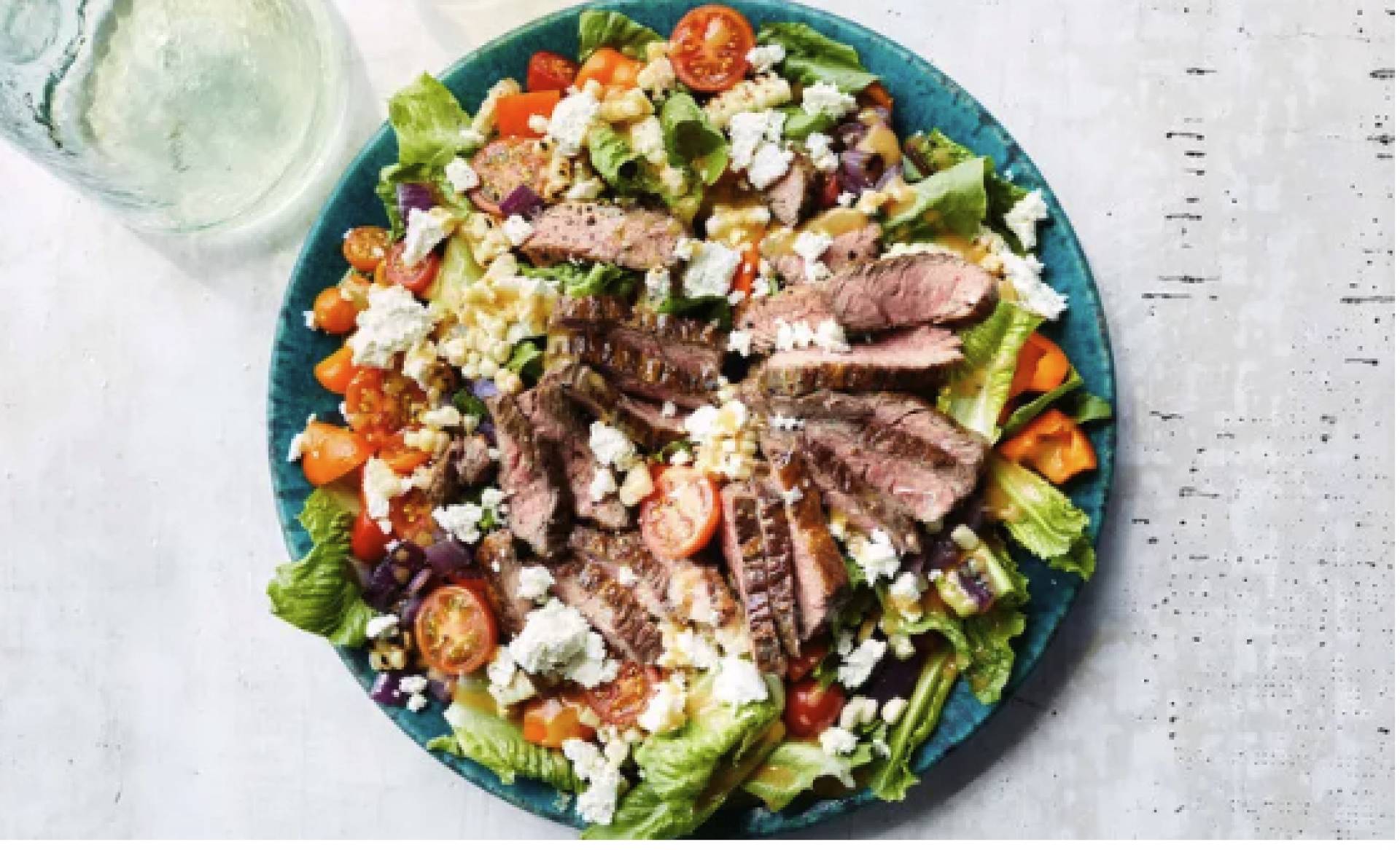 Grilled Steak Entree Salad with Creamy Balsamic