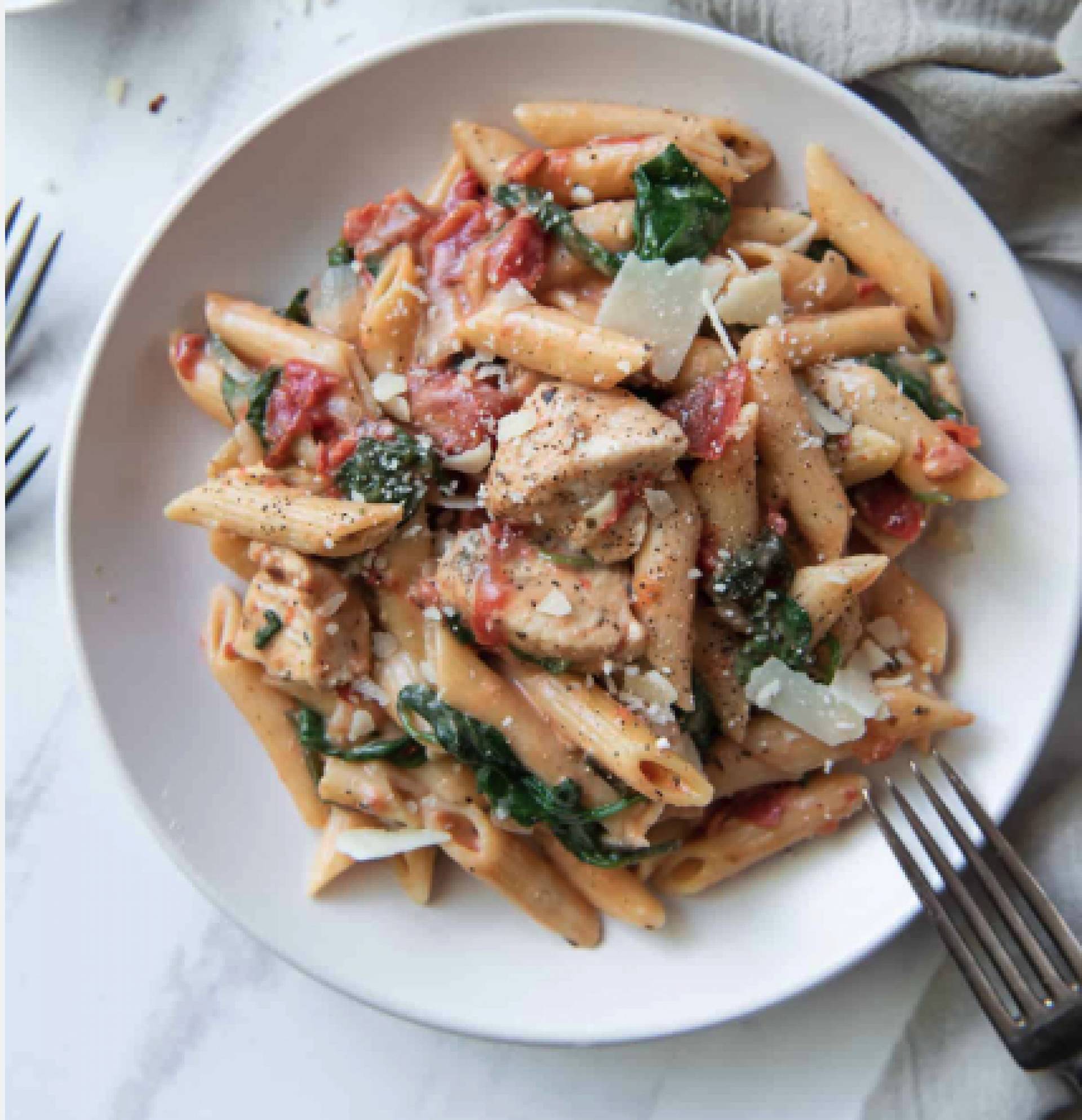 Chicken and Spinach Penne