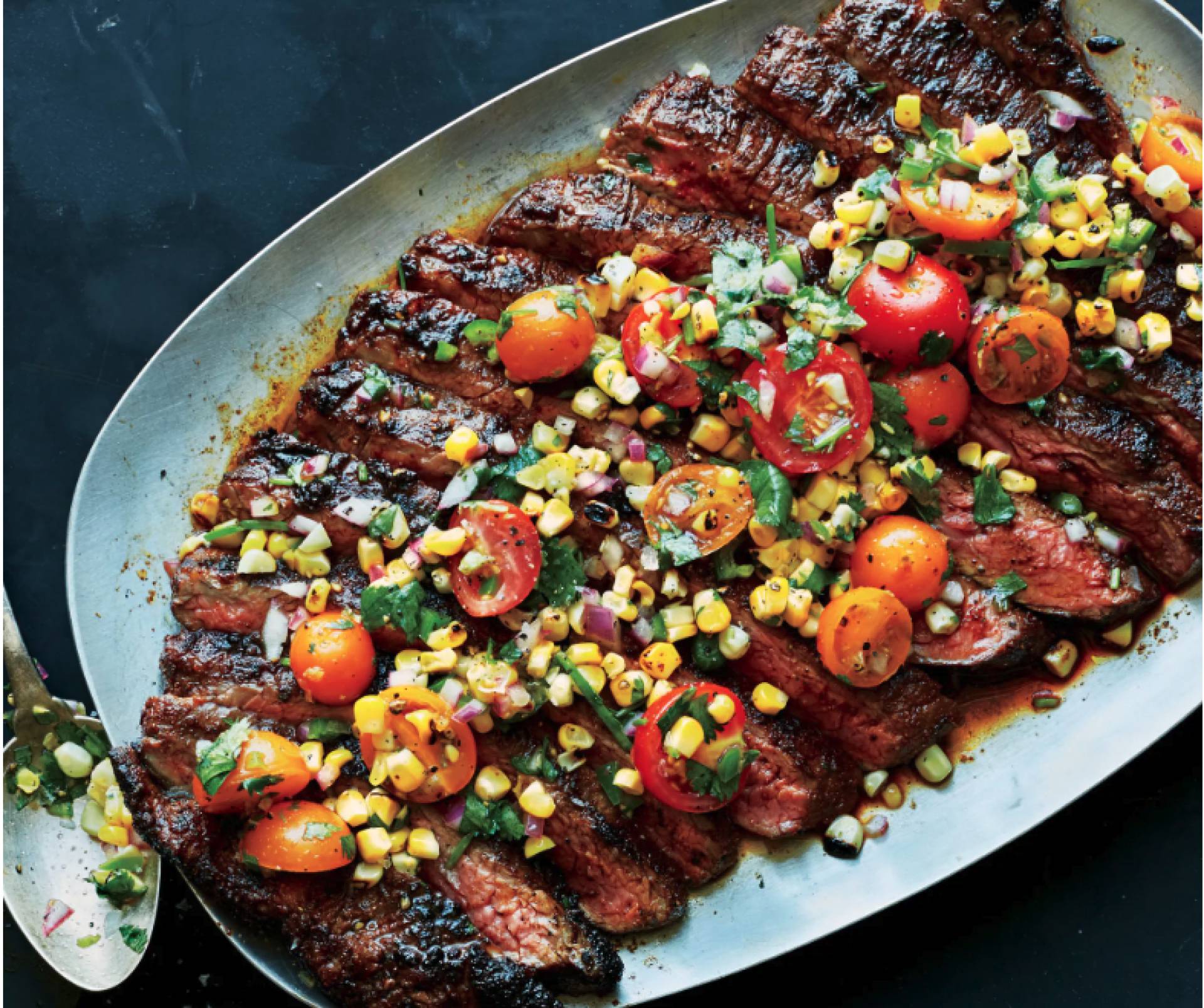 Grilled Seasoned Steak with Corn Salsa (LOW CARB)