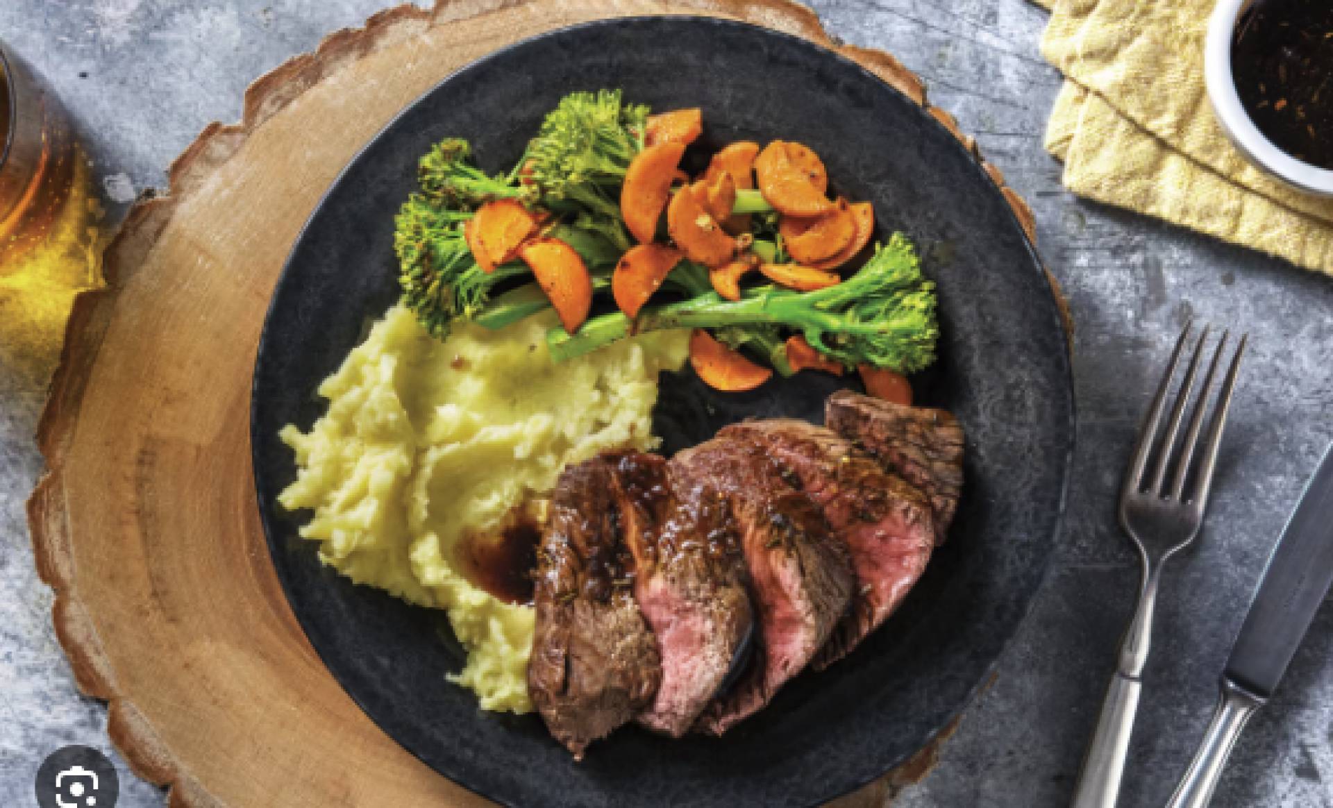 Balsamic Steak with Cali-Mash (LOW CARB)