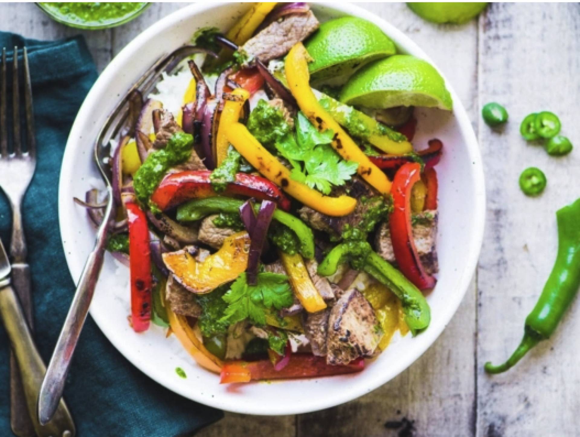 FITNESS: High-Protein Steak Fajita Bowl