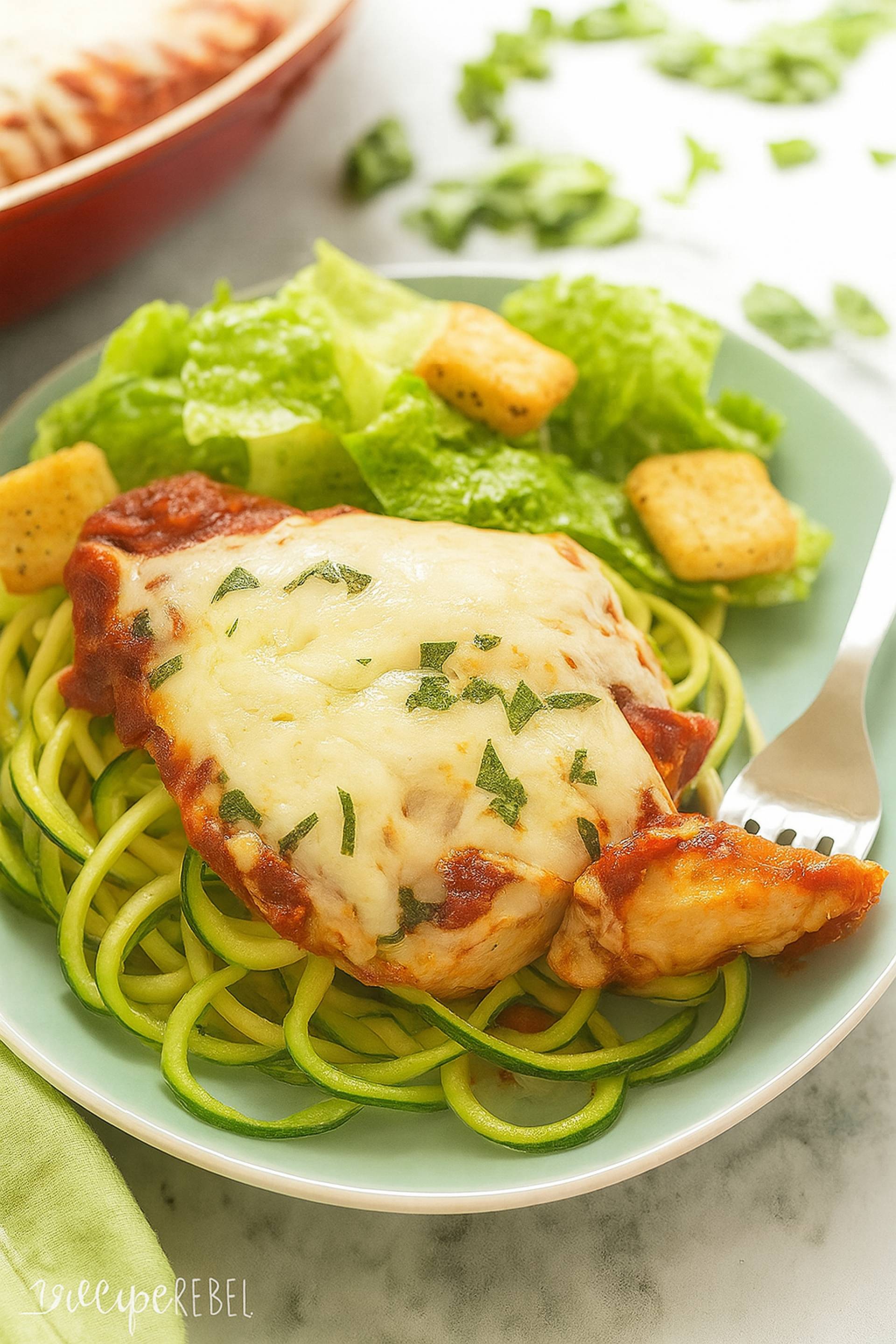 High-Protein Light Chicken Parmesan (LowCarb)