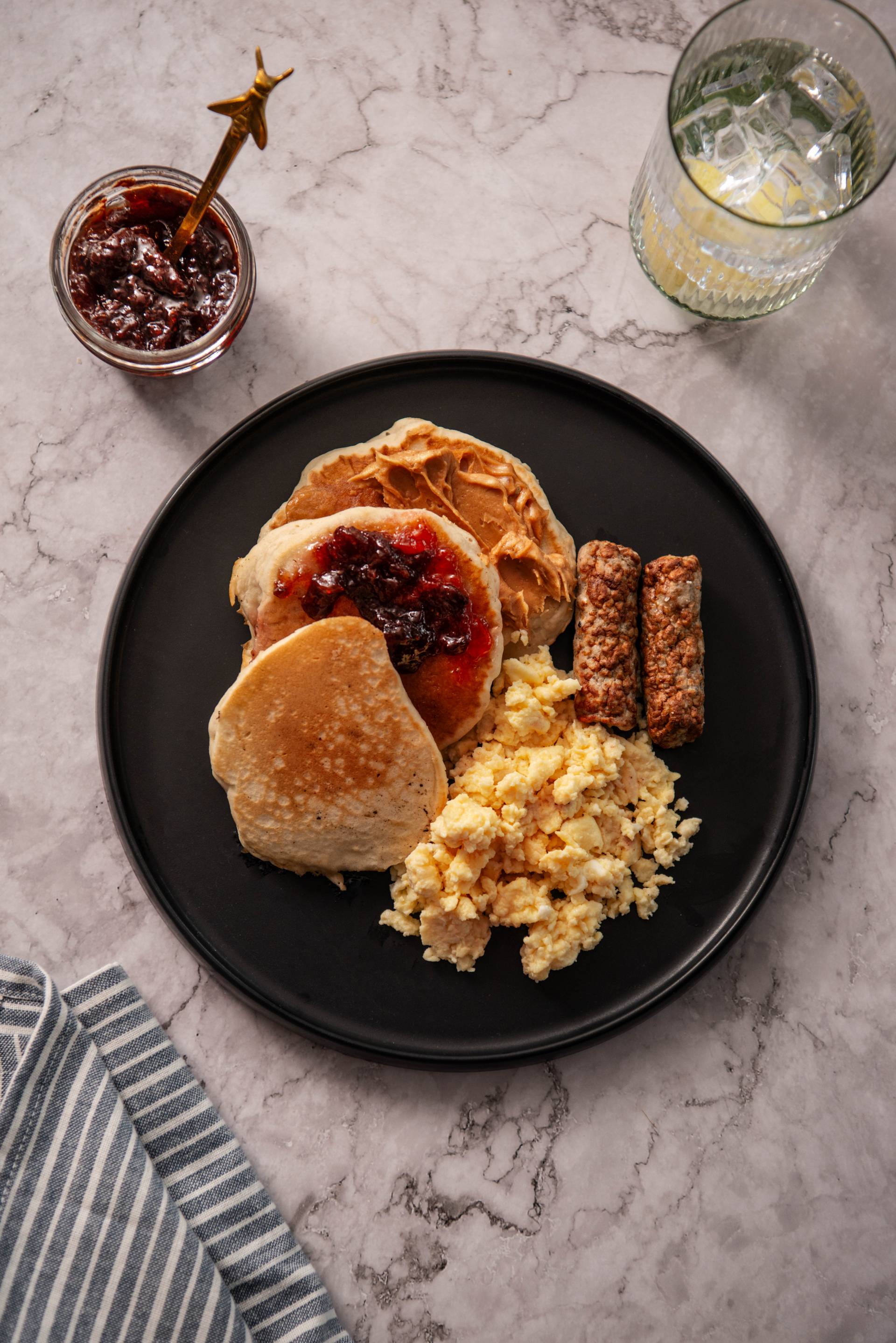 PB&J Protein Pancake Big Breakfast