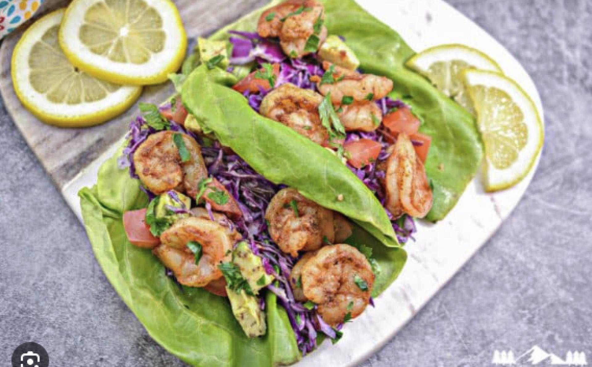 Blackened Shrimp Tacos (LOW CARB)