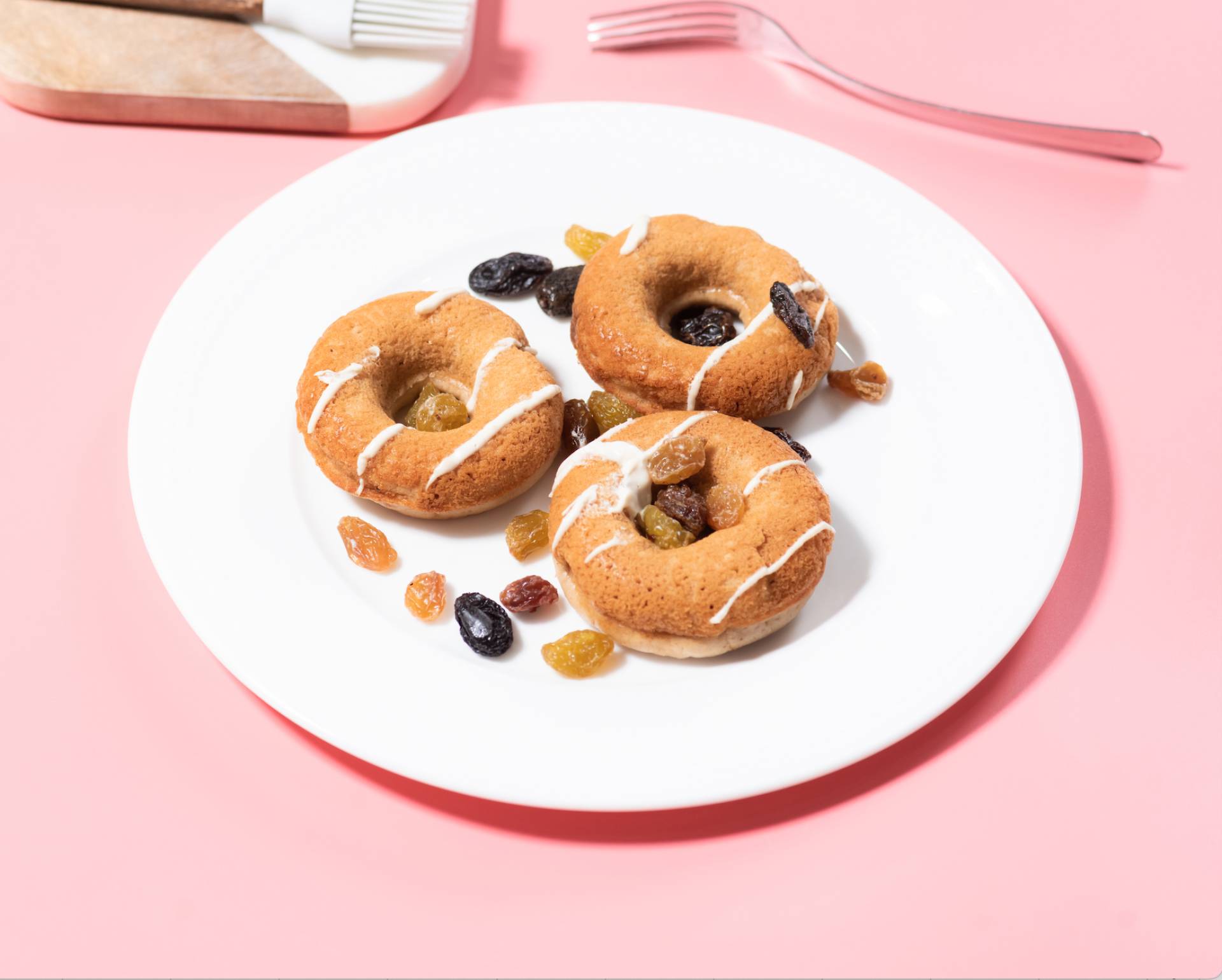Cinnamon Raisin Protein Donuts (Breakfast)
