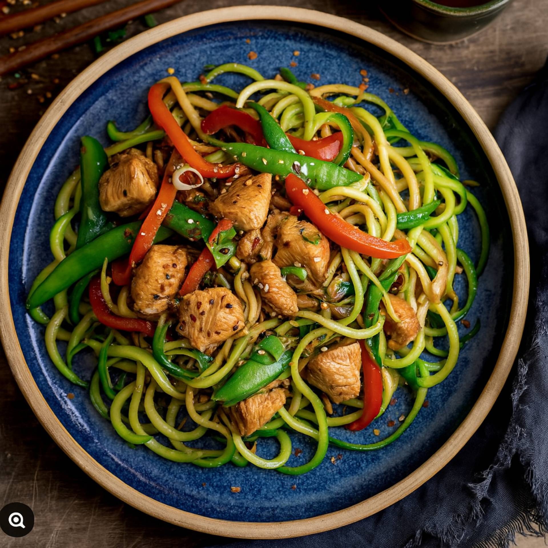 FITNESS: Chicken Zoodle Lo Mein (LowCarb)